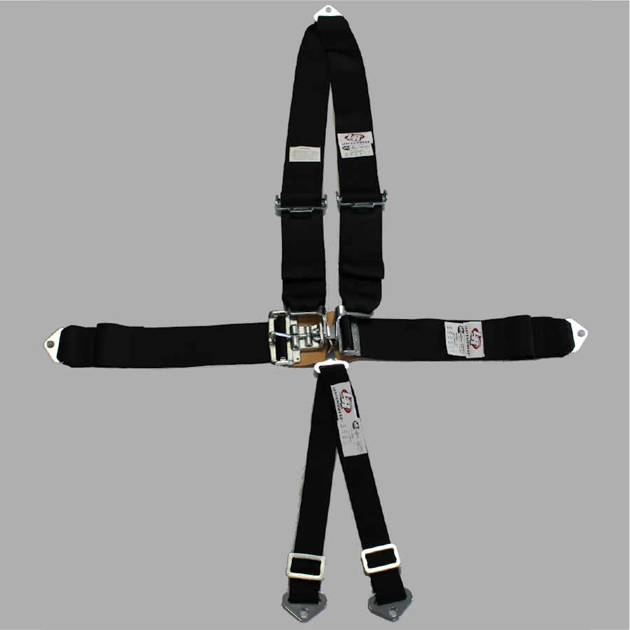 70050 – 6-Point Bolt-In Harness System with V-Type Shoulder Belts and Lever Latch