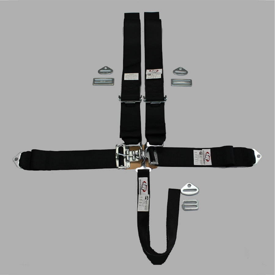 70052 – 5-Point Bolt-In Harness System with Individual Shoulder Belts and Lever Latch