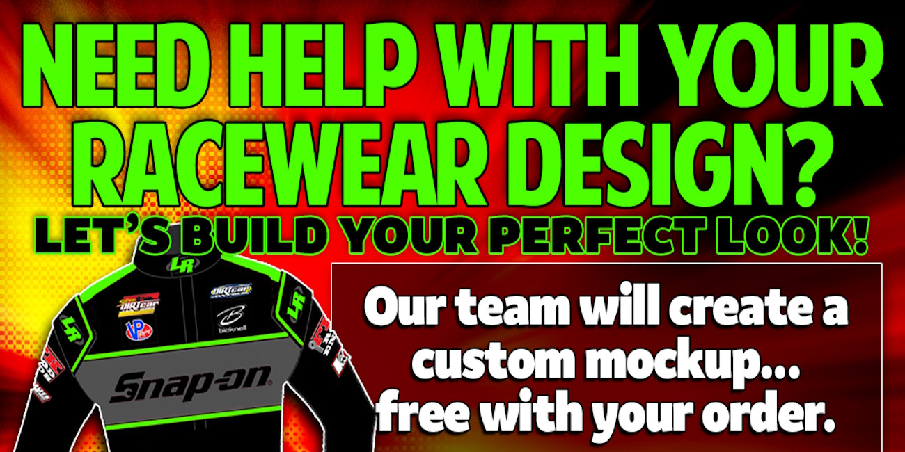 Get a Free Custom Mockup with Your Racewear Order